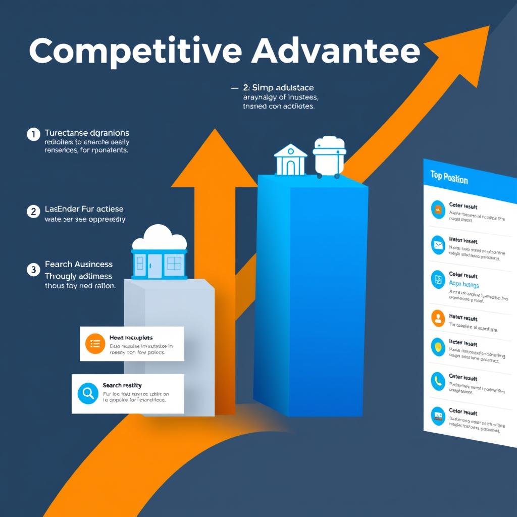 Competitive advantage diagram for national SEO