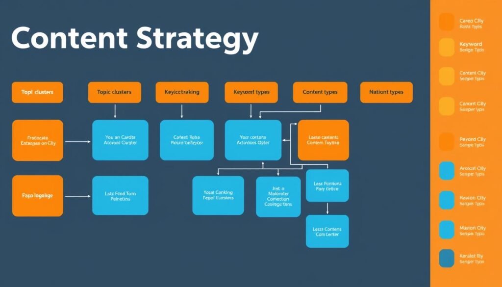 Content strategy mapping for national SEO campaigns