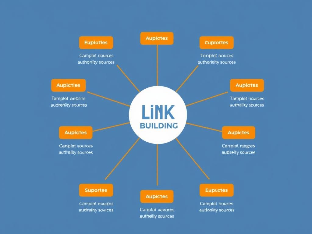 Link building strategy diagram for national SEO