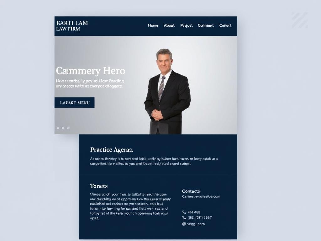 Professional services website design for a law firm Professional services website design for a law firm
