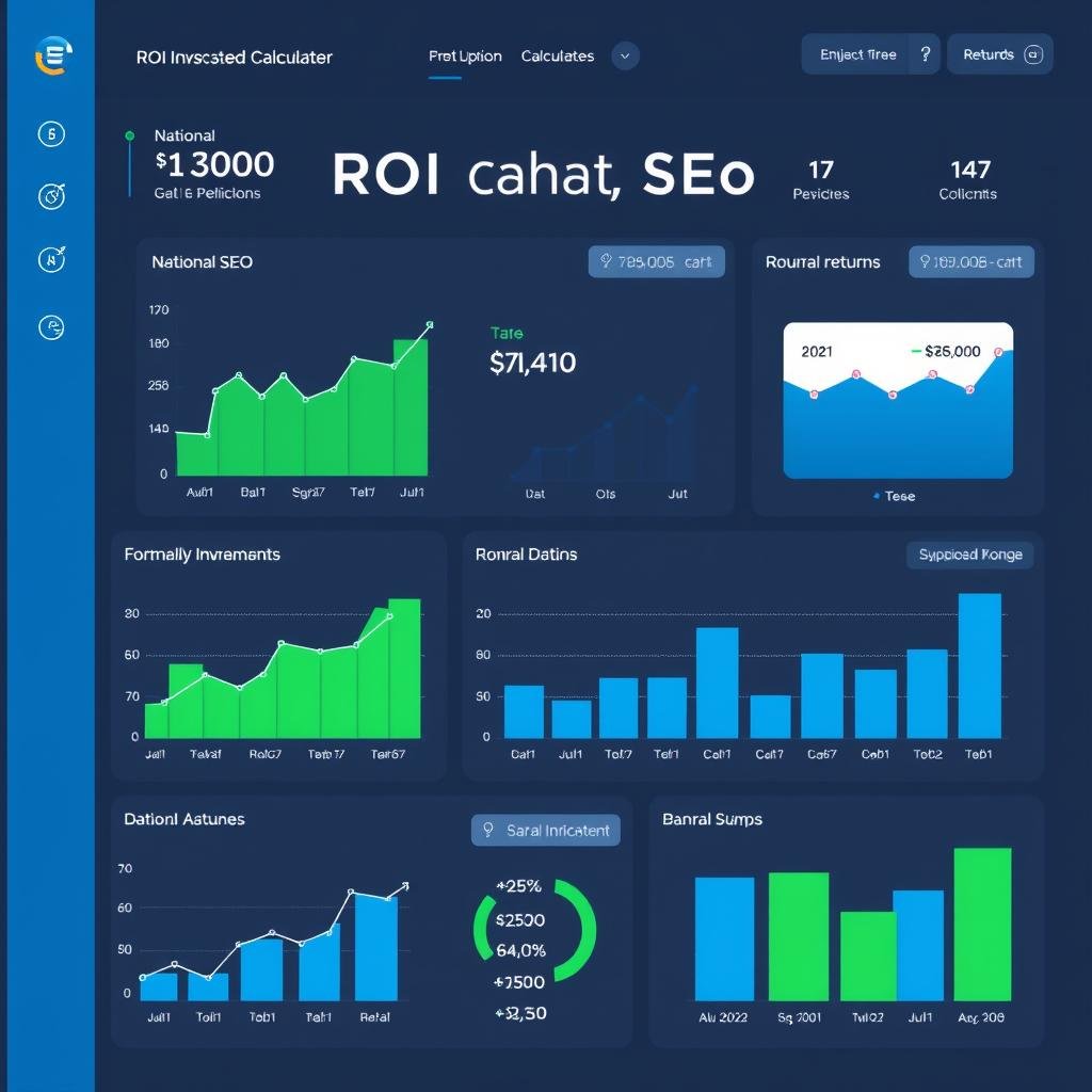 ROI calculator showing national SEO investment returns