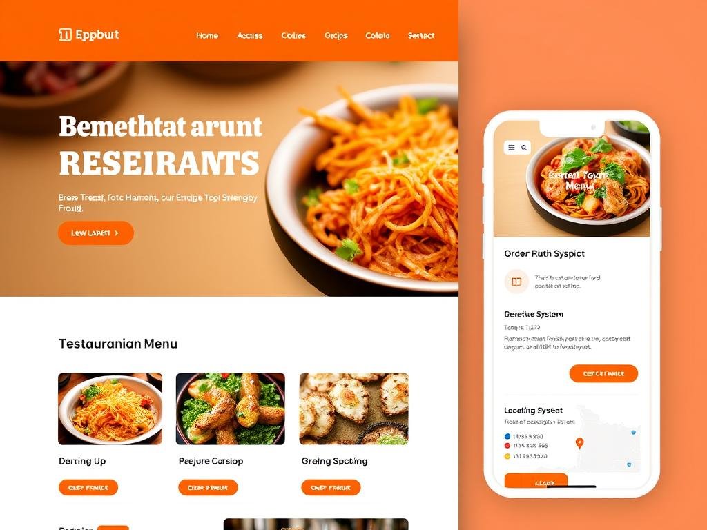 Restaurant website design with online ordering functionality Restaurant website design with online ordering functionality